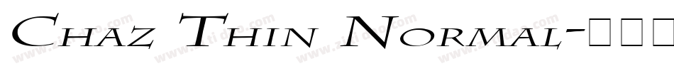 Chaz Thin Normal字体转换